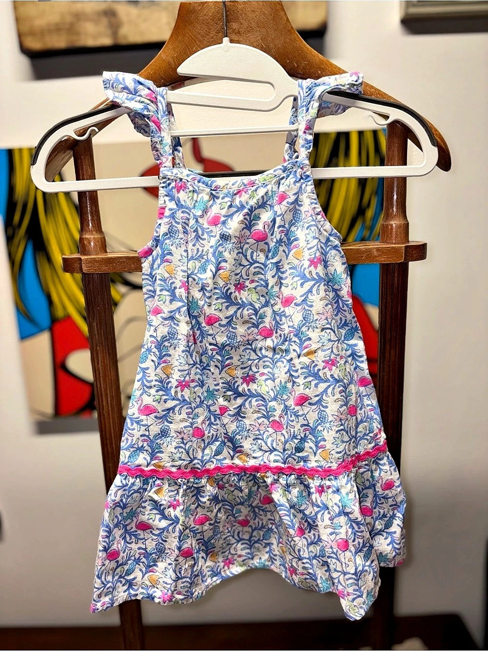 vineyard vines Floral Dress Girls 3T Blue & Pink